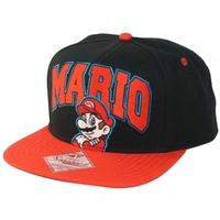 Nintendo Super Mario Bros. Embroidered Mario Logo & Character Cap