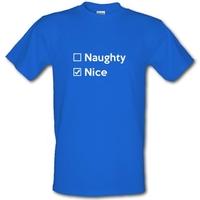 Nice Not Naughty male t-shirt.
