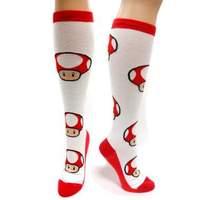 nintendo red mushroom sock