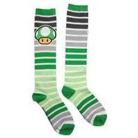 Nintendo Striped Mushroom Sock