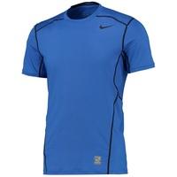 nike pro combat hypercool baselayer top royal blue