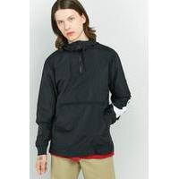 Nike Sportswear Half-Zip Packable Black Hooded Jacket, BLACK