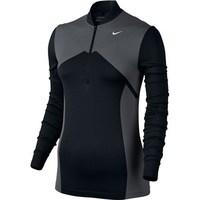 nike ladies zonal cooling dry knit half zip top