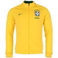 nike brazilian football confederation authentic jacket mens