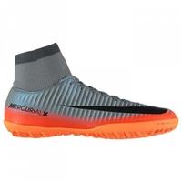 Nike Mercurial Victory CR7 DF Mens Astro Turf Trainers (Metal Grey-Orange)