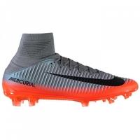 Nike Mercurial Veloce CR7 DF FG Mens Football Boots (Metal Grey-Orange)