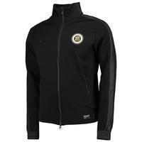 nike fc track jacket black black