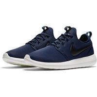 nike roshe two trainers midnight navyblacksailvolt black