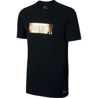 nike fc foil t shirt blackgold foilblack black