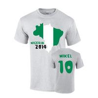 nigeria 2014 country flag t shirt mikel 10