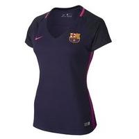 Nike FC Barcelona 2016/17 Away Short Sleeve Stadium Jersey - Womens - Purple Dynasty/Black/Vivid Pink