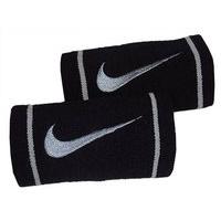 nike dri fit doublewide wristband blackbase grey