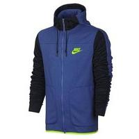 Nike Sportswear Full Zip Hoodie - Mens - Game Royal/Black/Electric Green