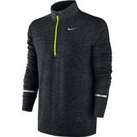 Nike Dri-FIT Element Half Zip Jacket - Mens - Black/Heather/Volt/Reflective Silver