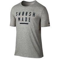 nike dry swoosh made training t shirt dark grey heather