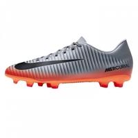 Nike Mercurial Vortex CR7 FG Mens Football Boots (Metal Grey-Orange)