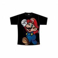 nintendo black super mario t shirt large