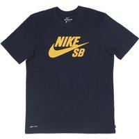 Nike SB Logo Tee - Obsidian/Tour Yellow