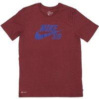 nike sb logo tee team reddeep royal blue