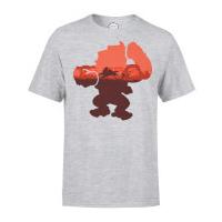Nintendo Donkey Kong Silhouette Serengeti Men\'s Light Grey T-Shirt - XXL