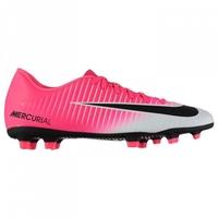 Nike Mercurial Vortex FG Mens Football Boots (Pink-Silver)