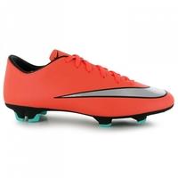 nike mercurial victory v fg mens football boots mango silver