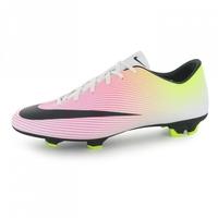 nike mercurial victory fg mens football boots white black