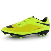 nike hypervenom phelon fg mens football boots yellow black