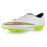 Nike Mercurial Victory FG Mens Football Boots (White-Volt)