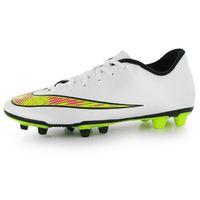 Nike Mercurial Vortex FG Mens Football Boots (White-Volt)