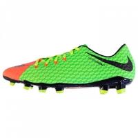 Nike Hypervenom III 3 Phelon FG Mens Football Boots (Green-Orange)