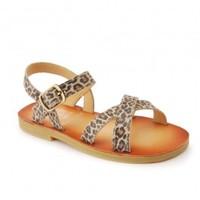 Nice II, Leopard Print Girls Buckle Classic Sandals