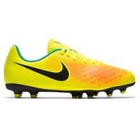 Nike Magista Ola II FG Football Boots - Youth - Volt/Total Orange/Clear Jade/Black