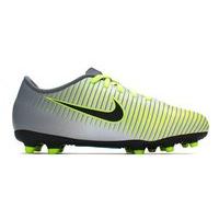 Nike Mercurial Vortex III FG Football Boots - Youth - Pure Platinum/Black/Ghost Green