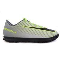 Nike Mercurial X Vortex III Turf Football Boots - Youth - Pure Platinum/Black/Ghost Green