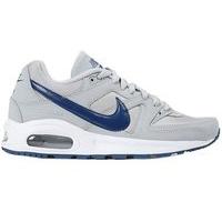 Nike Air Max Command Flex GS Running Shoes - Boys - Wolf Grey/Coastal Blue/White