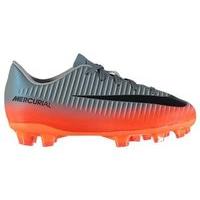 Nike Mercurial Victory VI CR7 FG Football Boots - Youth - Cool Grey/Total Crimson/Metallic Hematite