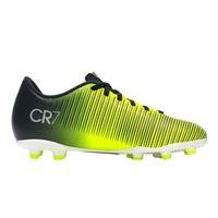 Nike Mercurial Vortex III CR7 FG Football Boots - Youth - Seaweed/Volt/Hasta/White