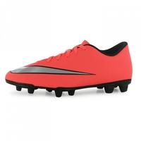 Nike Mercurial Vortex II FG Mens Football Boots (Mango-Silver)