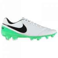 Nike Tiempo Legacy FG Mens Football Boots (White-Green)