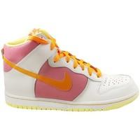 Nike Dunk High GS girls\'s Children\'s Shoes (Trainers) in white