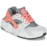 Nike HUARACHE RUN GRADE SCHOOL girls\'s Children\'s Shoes (Trainers) in grey