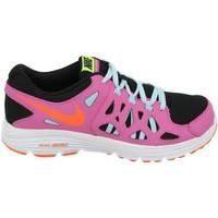 nike dual fusion run 2 gs girlss childrens shoes trainers in purple