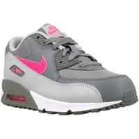 Nike Air Max 90 Mesh PS girls\'s Children\'s Shoes (Trainers) in grey