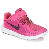 Nike FREE 5 (PSV) girls\'s Children\'s Shoes (Trainers) in pink