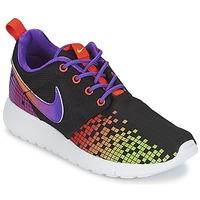 Nike ROSHE RUN PRINT JUNIOR girls\'s Children\'s Shoes (Trainers) in Multicolour