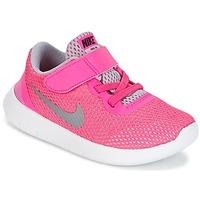 nike free run toddler girlss childrens sports trainers shoes in pink