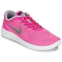 Nike FREE RUN JUNIOR girls\'s Children\'s Sports Trainers (Shoes) in pink