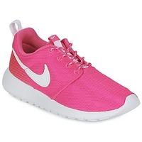 nike roshe one girlss childrens shoes trainers in pink