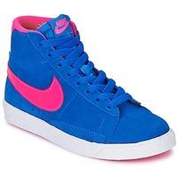 Nike BLAZER MID VINTAGE (PS) girls\'s Children\'s Shoes (High-top Trainers) in blue
